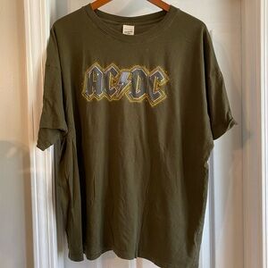 American Eagle Outfitters Olive Green Band Tee